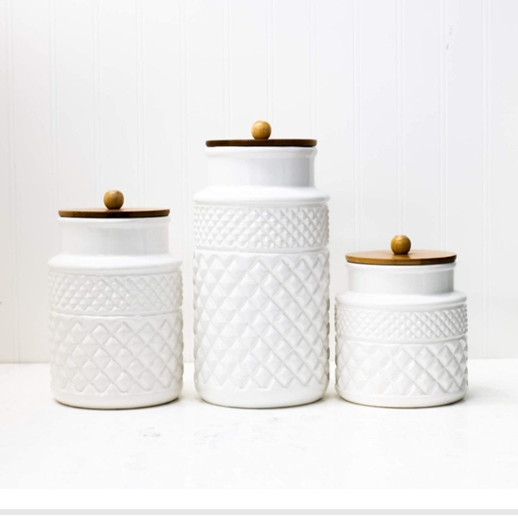 Kitchen Nwt Medium Size Storage Canister Jar From Hobby Lobby Poshmark